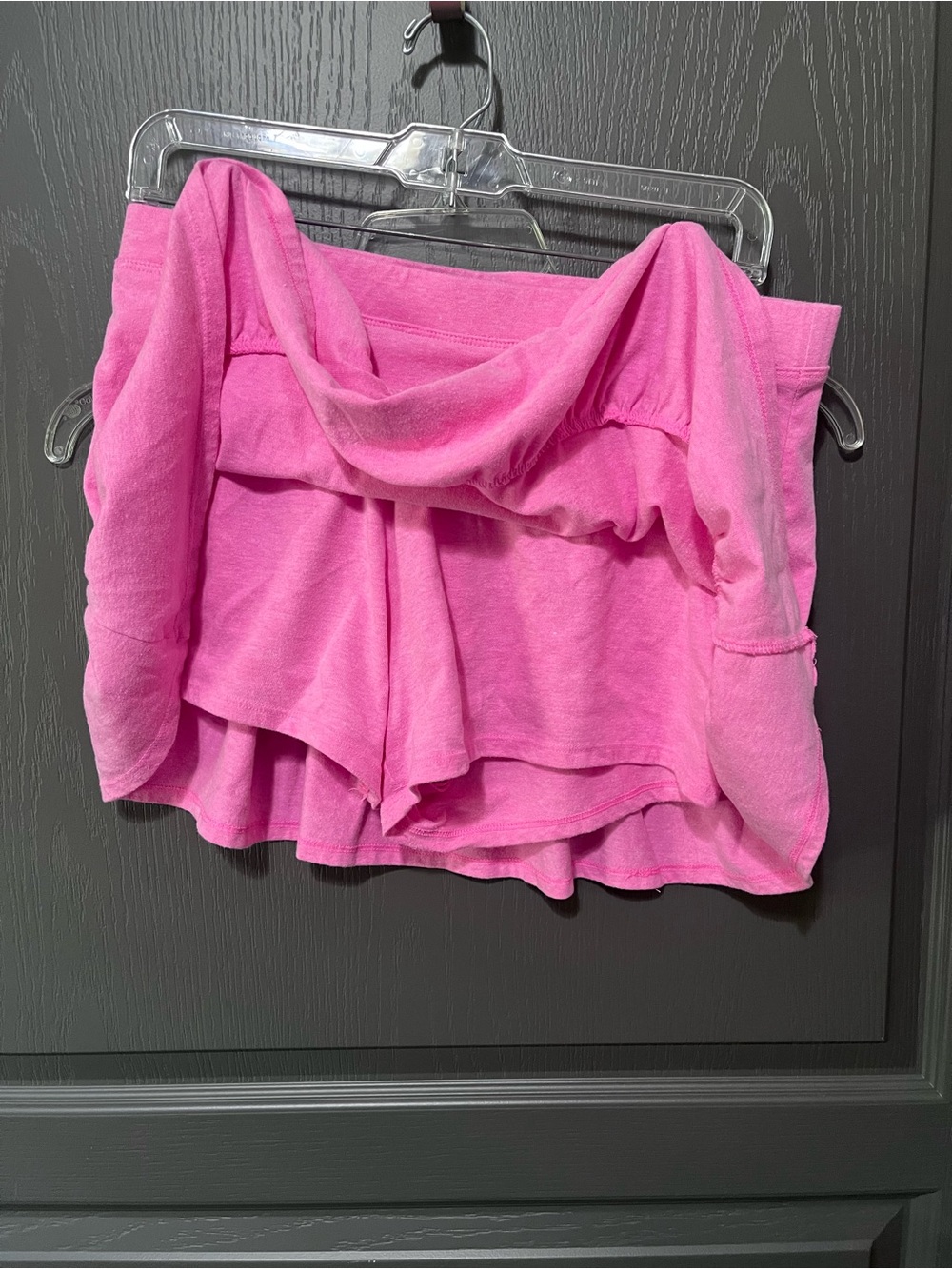 Pink Ruffle Hem Knit skirt - Picture 2 of 2